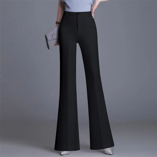 Elegante Enganliegende Hohe Taille Flared Hosen