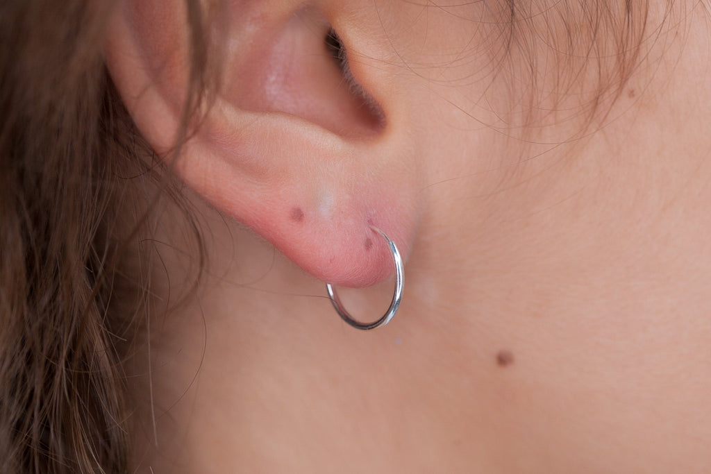 14mm Creolen aus Silber | Shop Nory