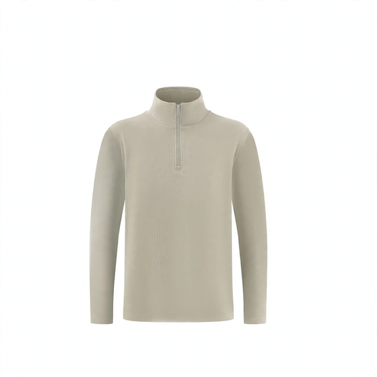 Herren-Pullover mit Stehkragen und Reißverschluss