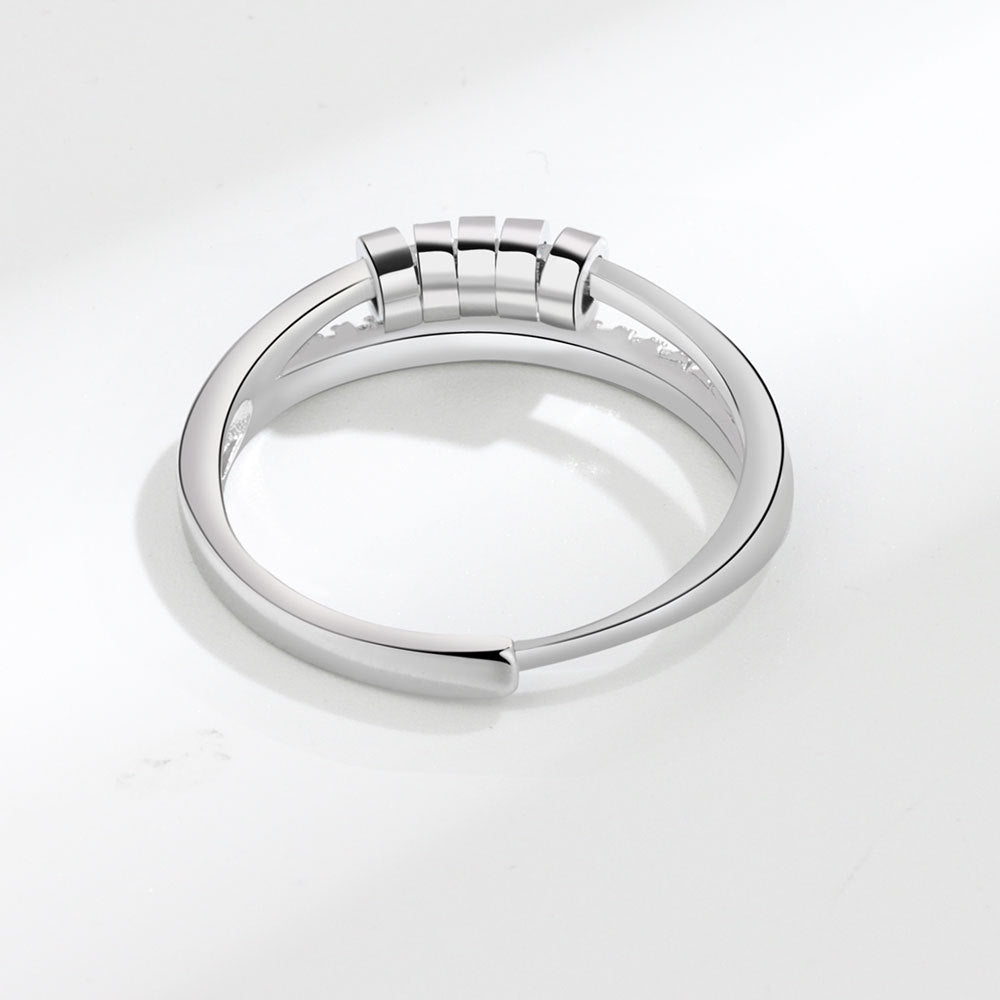 Multi-Layer Geometrischer Stil Angst Fidget Slider Ring | Shop Nory