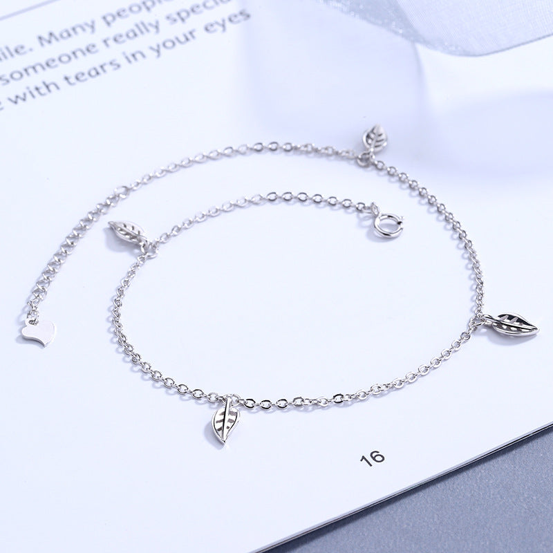 Damen zarte Armband mit Blattdesign Shop Nory