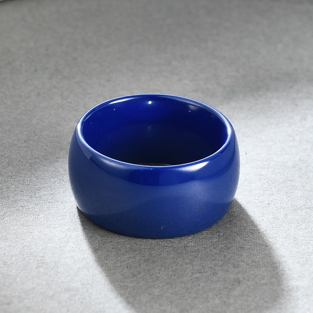 Damen Ring aus hochwertigem, glänzendem Kunststoff Shop Nory