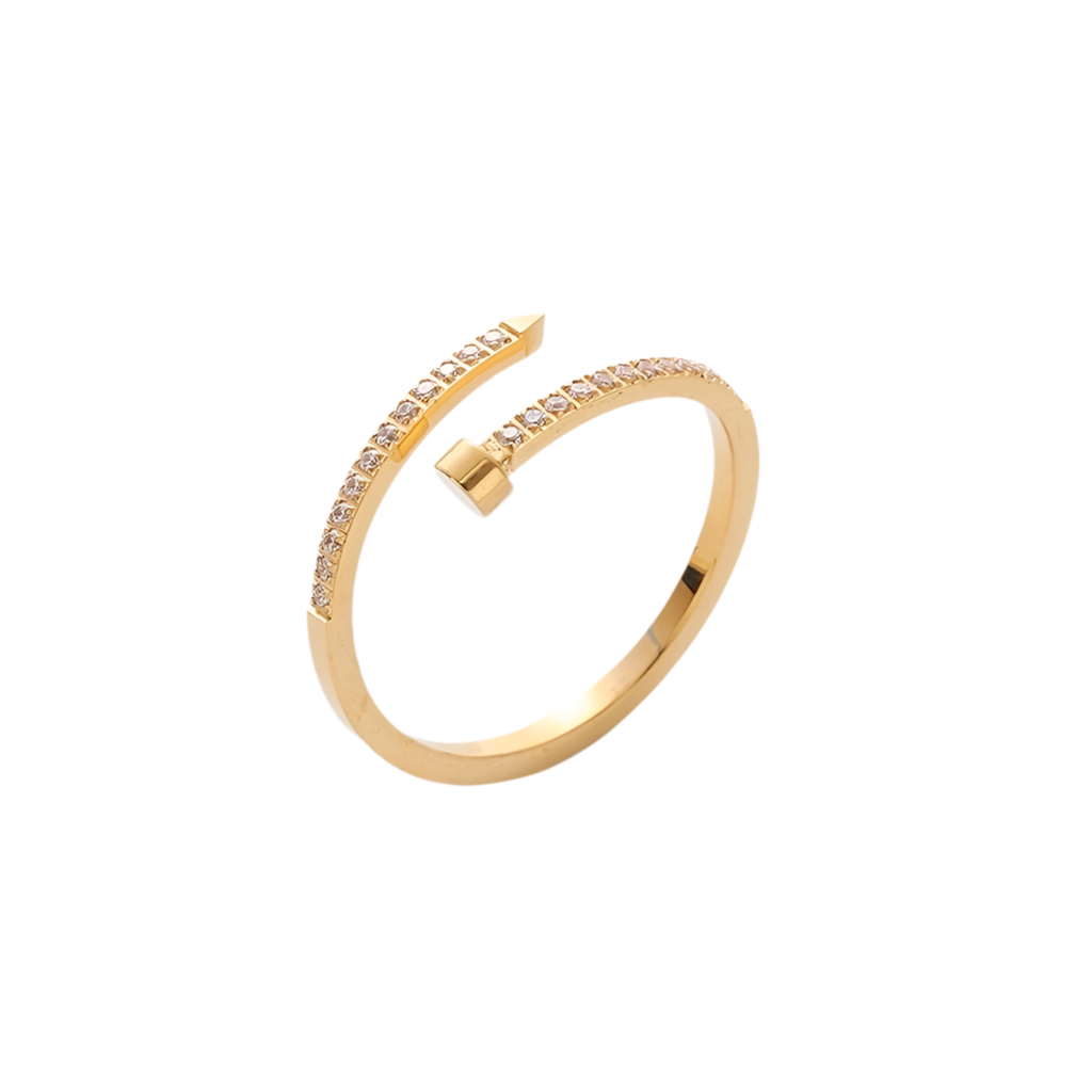 Ring Nail aus Edelstahl - 18k vergoldet Unisex | Shop Nory