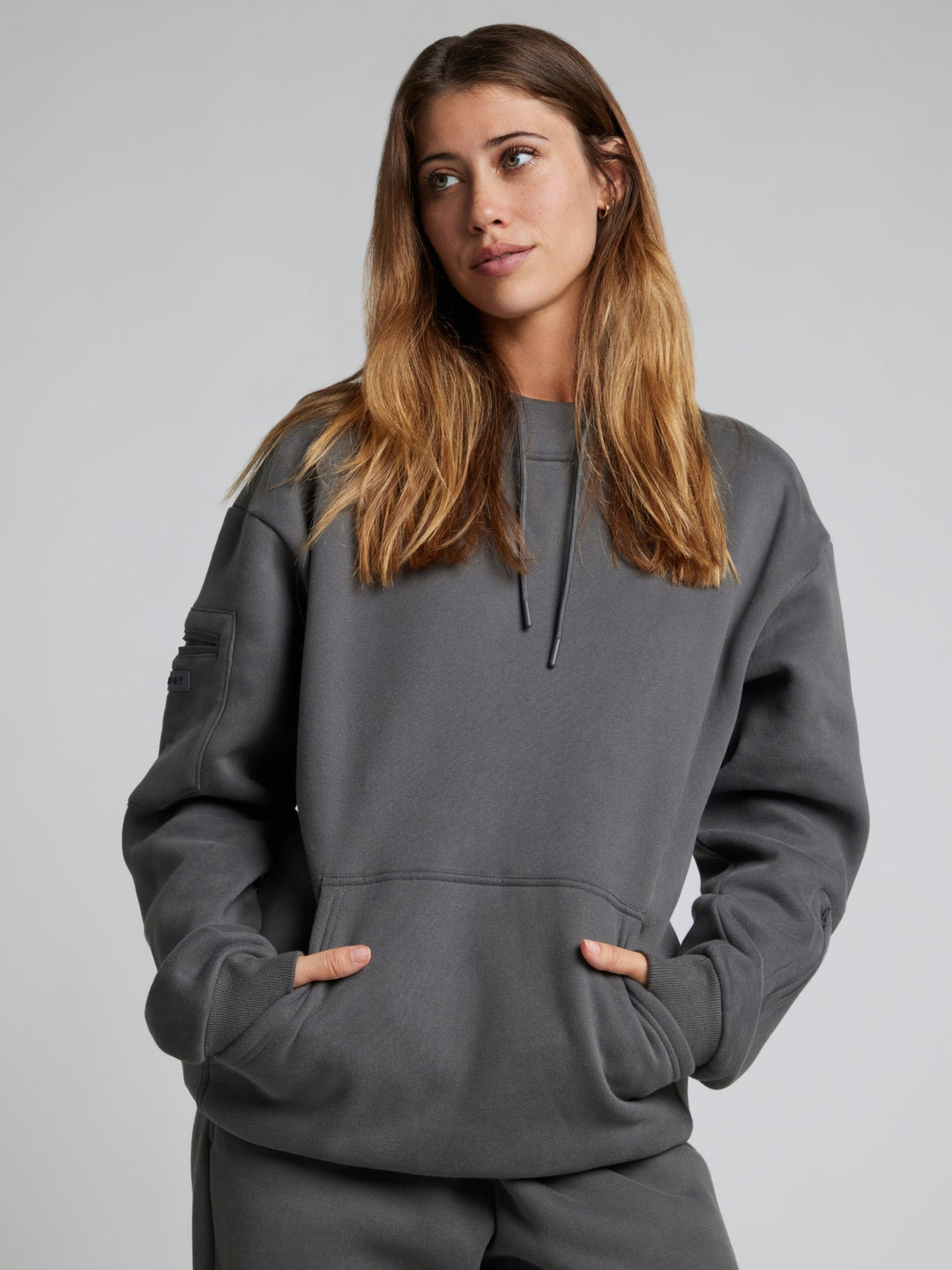 Bequemer Reise-Hoodie mit Flugmodus-Grafik