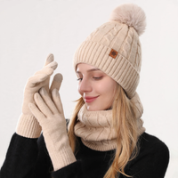 B3 Damen Zopf 3er-Set Beige