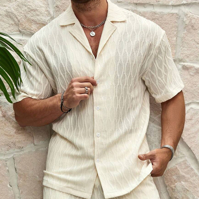 Set Herren Sommer mit Hemd und Shorts