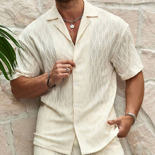 Set Herren Sommer mit Hemd und Shorts