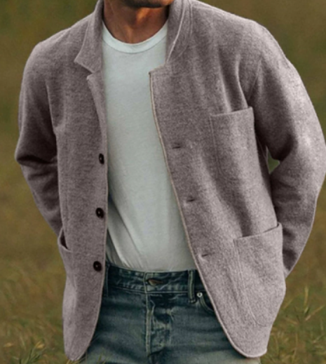 Eleganter Lässiger Herren Blazer Jacke