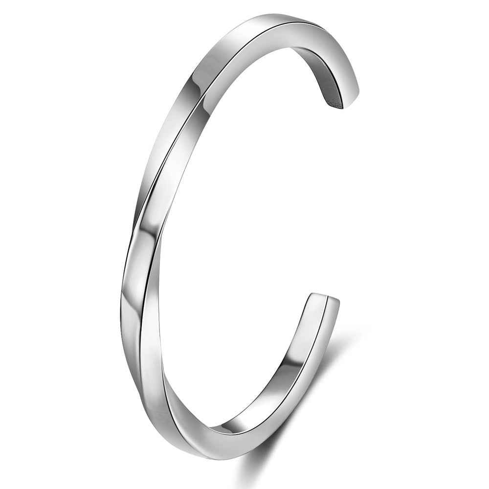 Damen Armreif mit modernem, geschwungenem Design Shop Nory