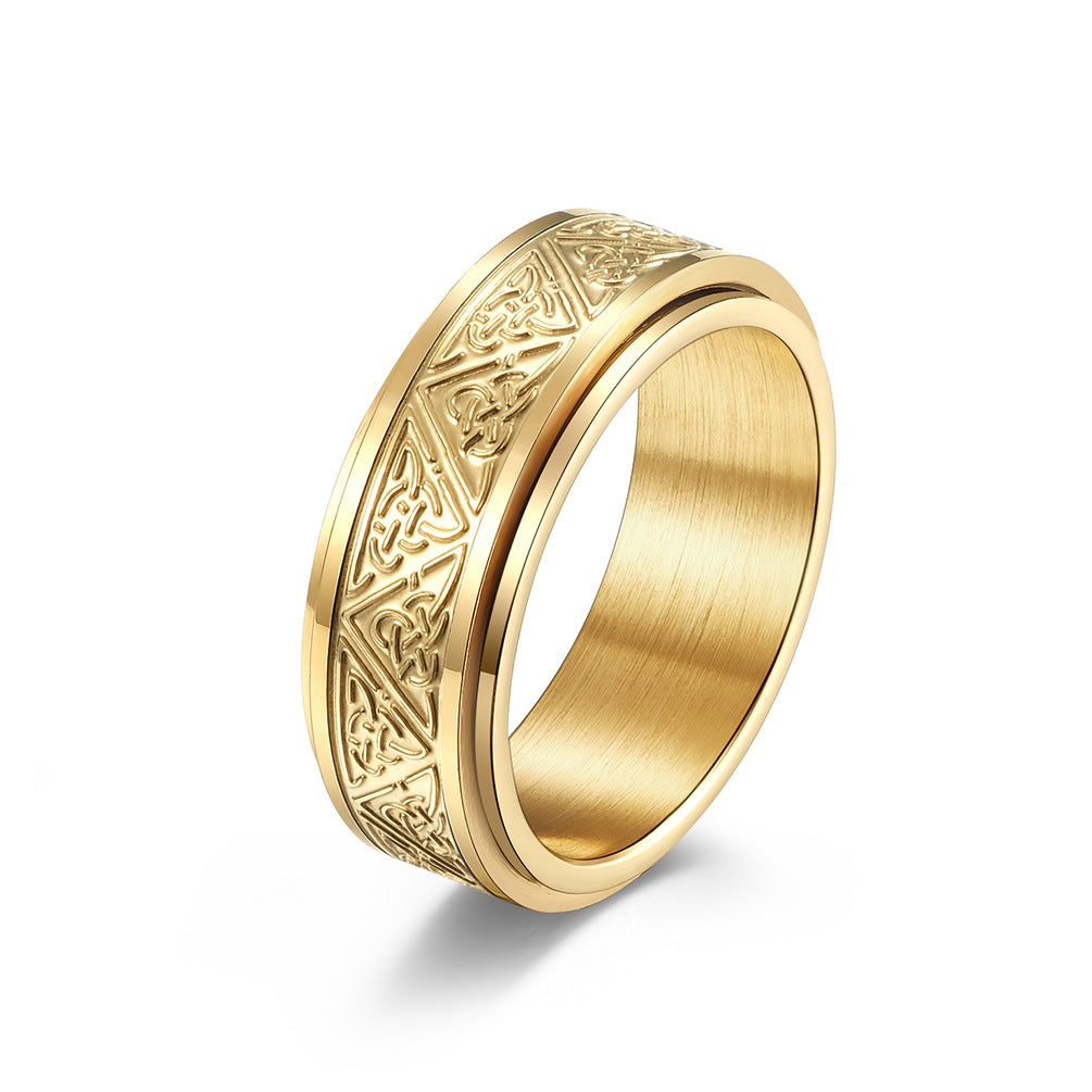 Nordic Celtic Edelstahl Rotierbarer Angstring | Shop Nory