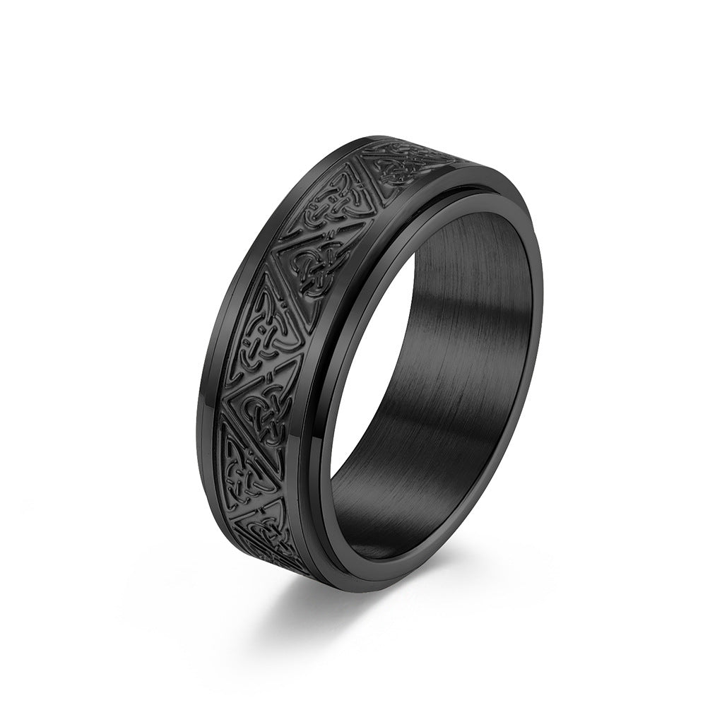 Nordic Celtic Edelstahl Rotierbarer Angstring | Shop Nory