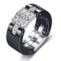 Damen Ring mit elegantem Kristall- und modernem Design Shop Nory