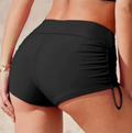 Damen Badehose mit seitlicher Raffung und verstellbarem Bund