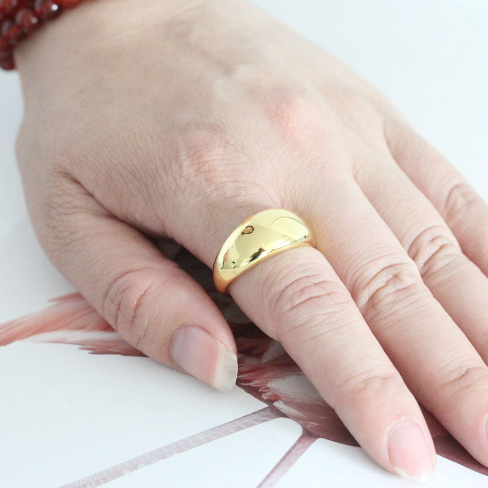 Damen Hochwertiger und Eleganter Ring aus poliertem Edelstahl Shop Nory