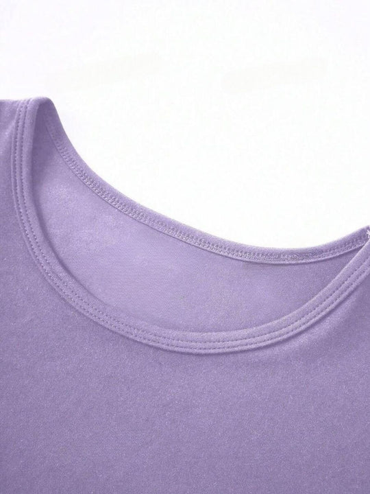 Rundhalsausschnitt Kurzarm T-Shirt
