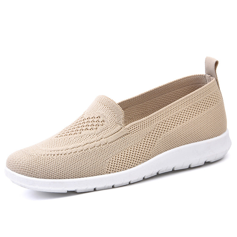 Damen Atmungsaktive Slip-On Freizeitschuhe mit flexiblem Mesh-Obermaterial