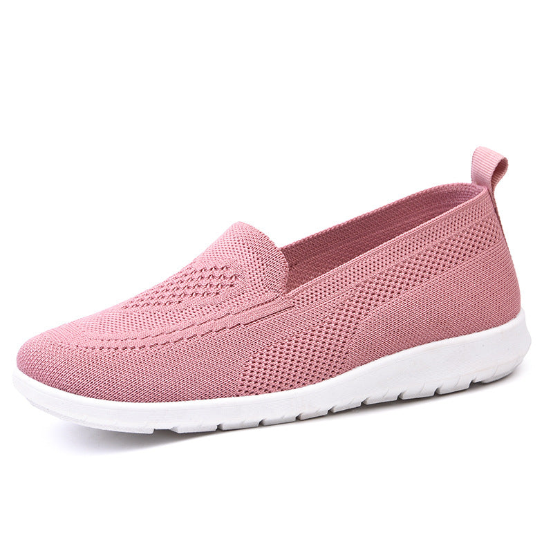 Damen Atmungsaktive Slip-On Freizeitschuhe mit flexiblem Mesh-Obermaterial
