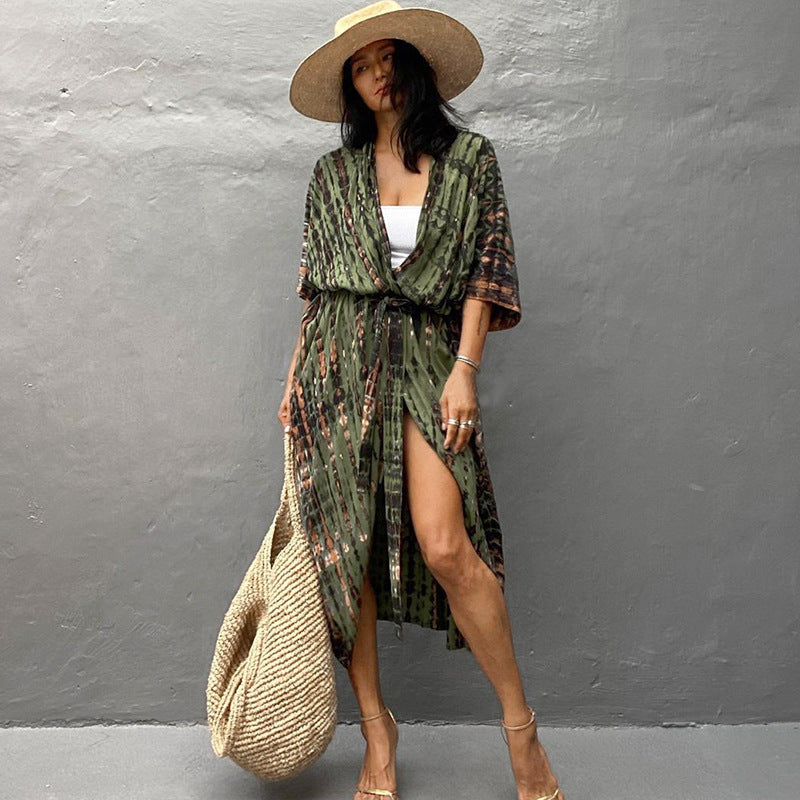 Glamouröse Sonnenschutz Resort Strandkleid Cover Up