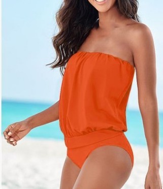 Damen Bandeau Badeanzug