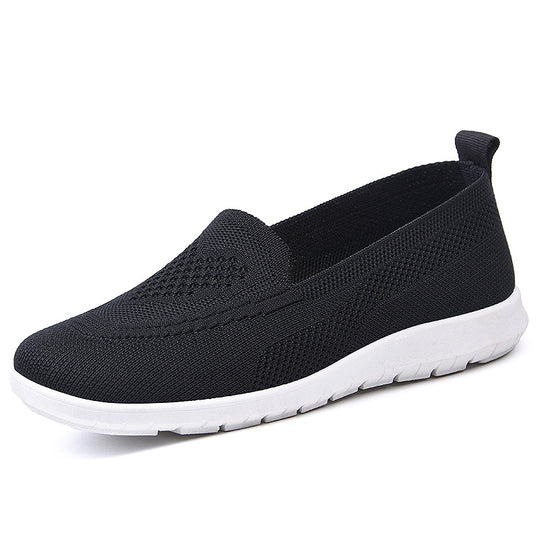 Damen nan ultraleichter gestrickter Slip-On-Loafer mit nahtlosem Sockenschaft, elastischem Einstieg und stoßdämpfender EVA-Laufsohle Shop Nory