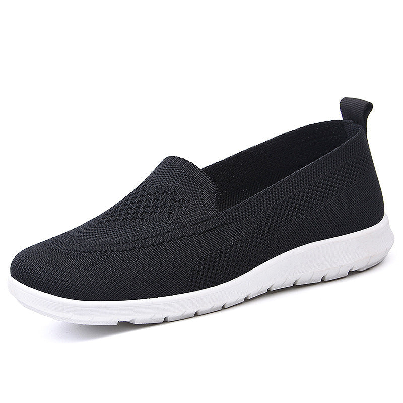 Damen Atmungsaktive Slip-On Freizeitschuhe mit flexiblem Mesh-Obermaterial