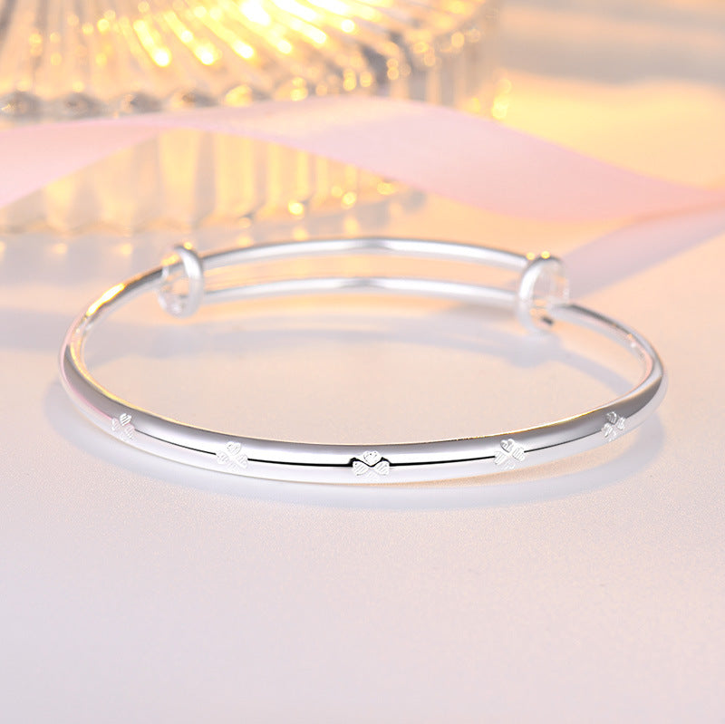 Damen Zarter Armreif mit minimalistischer Gravur Shop Nory