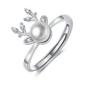 Damenring mit Perl- und Zirkonia-Design Shop Nory