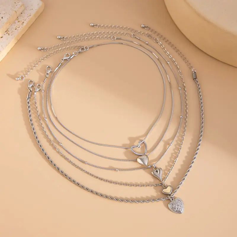 Halskettenset Mit Herzanhänger | Shop Nory