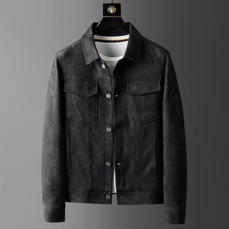 Klassische Wildlederjacke für Männer