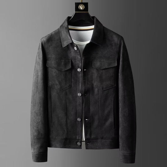 Klassische Wildlederjacke für Männer
