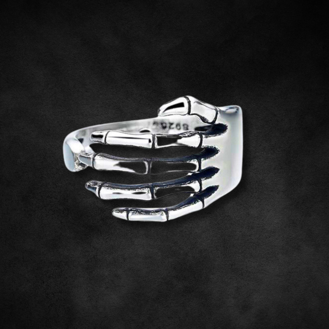Sterling Silber Skelett Hand Ring | Shop Nory