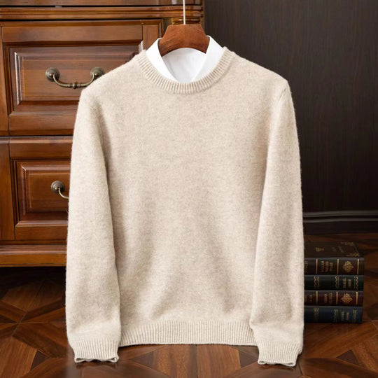 Klassischer, dicker Herren-Wollpullover