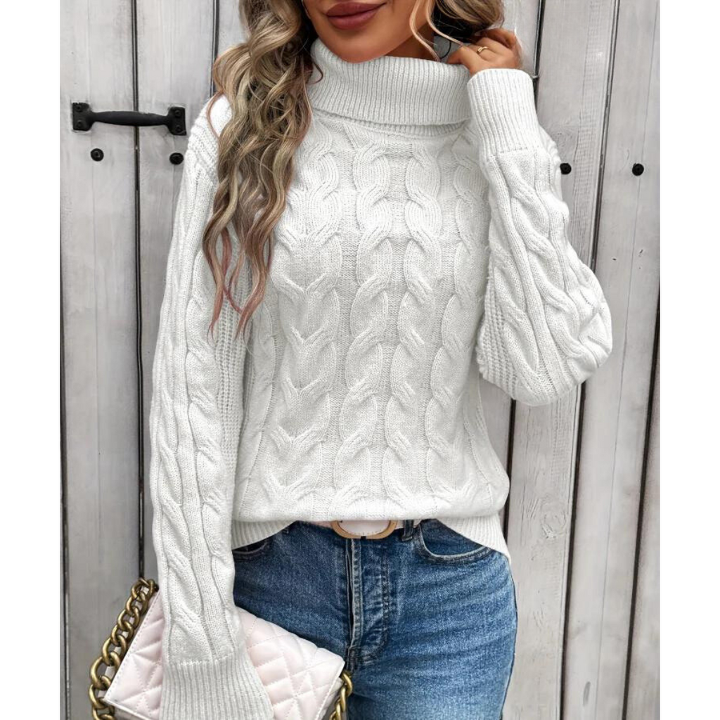 Klassischer Eleganter Rollkragenpullover
