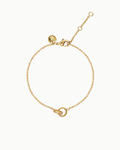 Glückliche Unendlichkeit Ring Kristall Gold Charm Armband | Shop Nory
