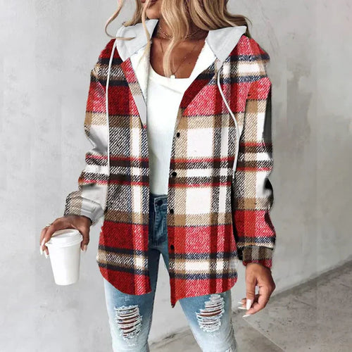 Kariertes Komfort-Hoodie