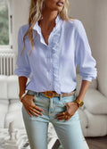 Bluse mit Rüschendetails Leicht und Stilvoll Femininer Touch