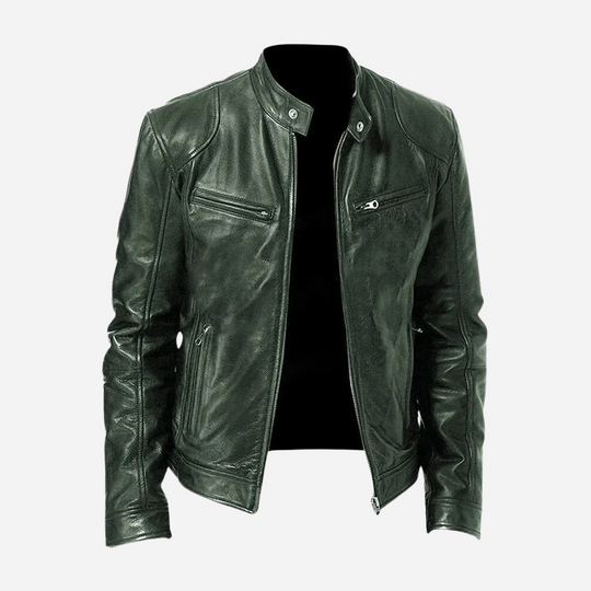 Stylische Moto-Lederjacke