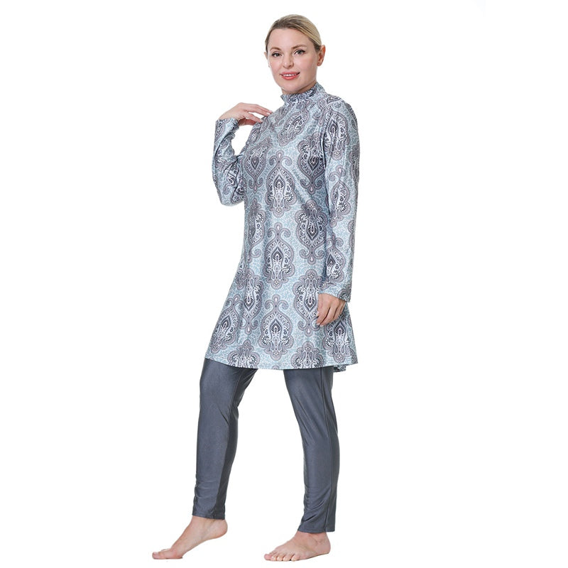 3Xl 8Xl Gedruckte Halal Arabische Frauen BadShopnoryekleidung Badeanzug Burkinis
