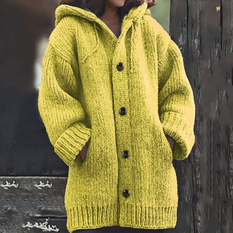 Warme Damen-Strickjacke