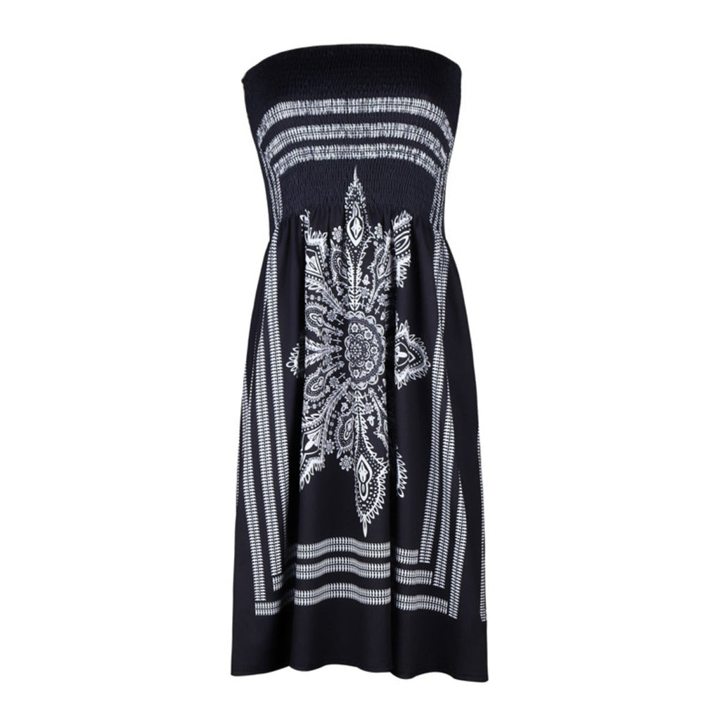 Bedrucktes Röhrentop-Kleid