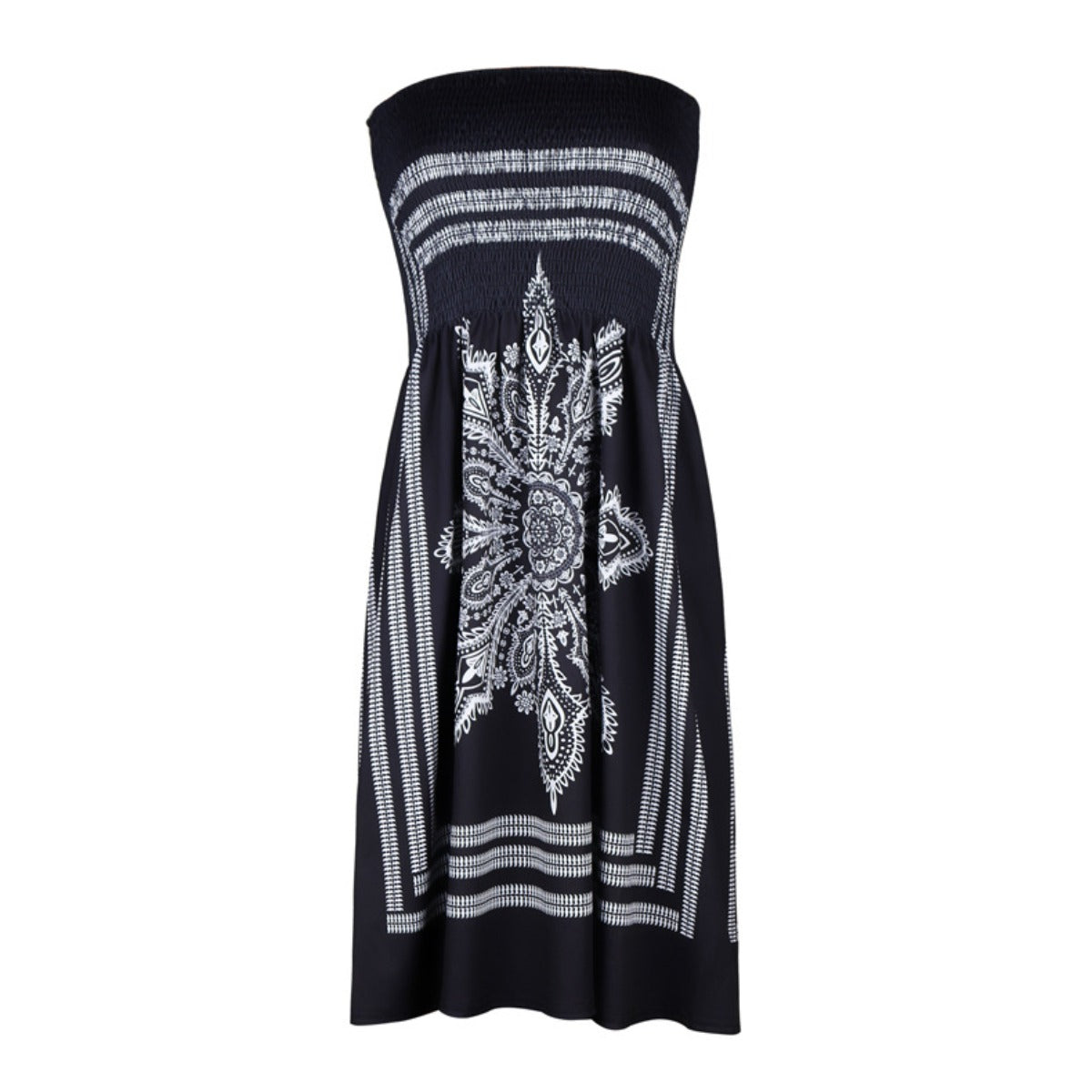 Bedrucktes Röhrentop-Kleid