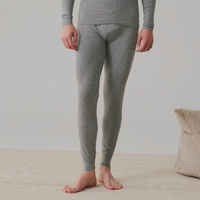 Herren Thermohose Leinengrau