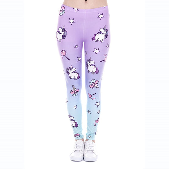 Damen Mandala-Ombre Leggings mit hohem Bund und formendem Stretch Shopy Nory