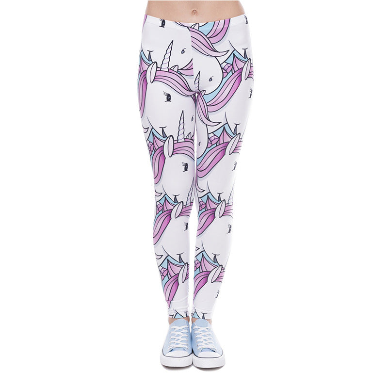 Damen Mandala-Ombre Leggings mit hohem Bund und formendem Stretch Shopy Nory