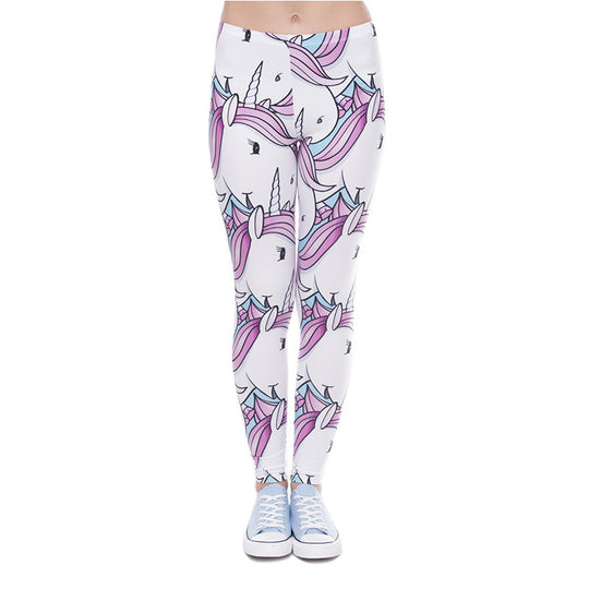 Damen Mandala-Ombre Leggings mit hohem Bund und formendem Stretch Shopy Nory