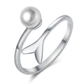 Damenring mit elegantem Perlenakzent und modernem Design Shop Nory