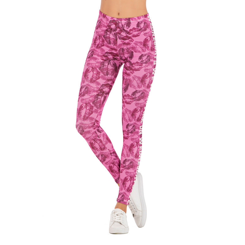 Damen Mandala-Ombre Leggings mit hohem Bund und formendem Stretch Shopy Nory