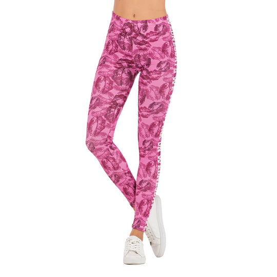 Damen Mandala-Ombre Leggings mit hohem Bund und formendem Stretch Shopy Nory