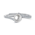 Damenring mit eleganter Perle und funkelndem Zirkonia-Besatz Shop Nory