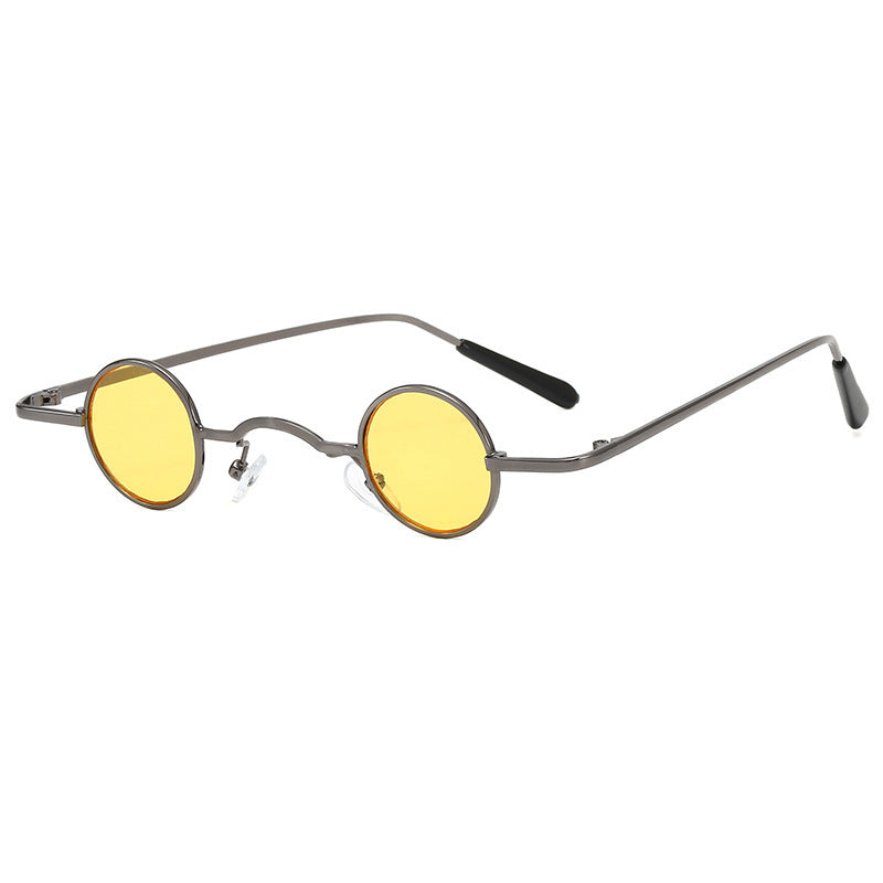 Retro Sonnenbrille mit Kleinem Runden Rahmen für Herren